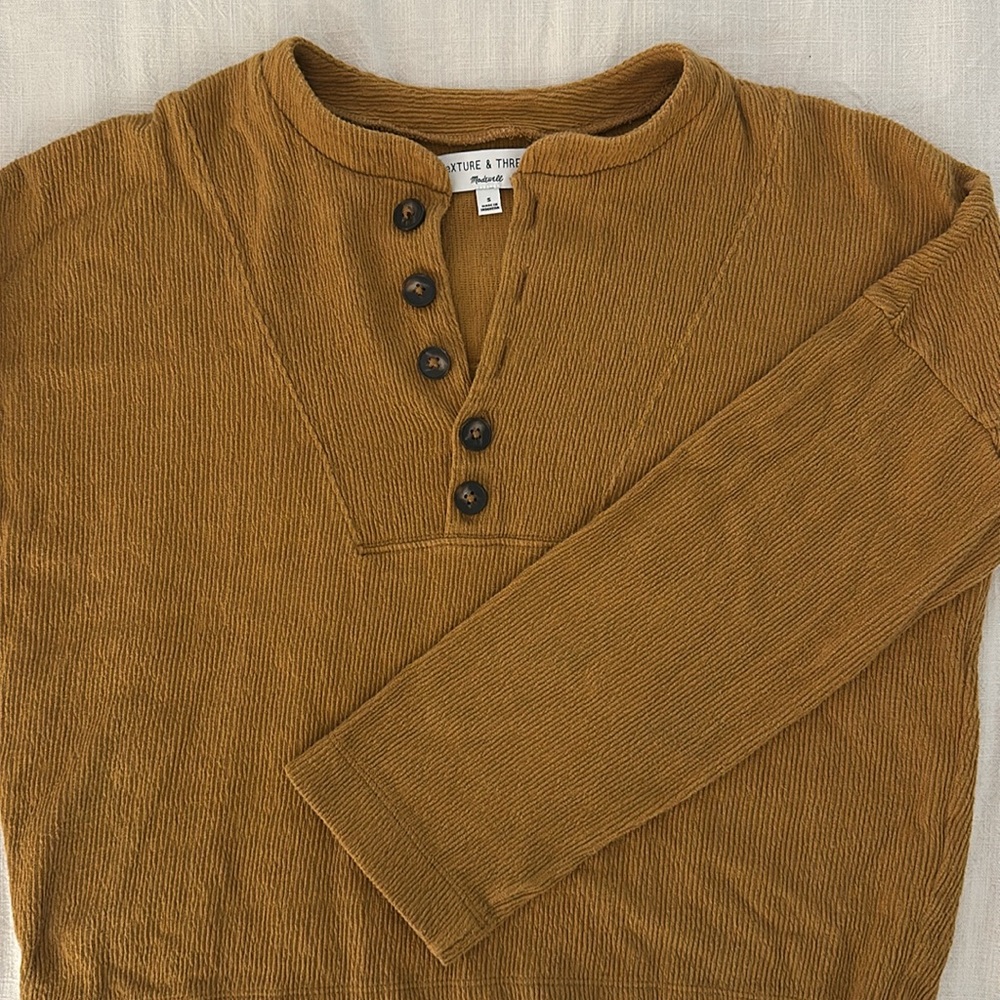 Madewell Pullover Size Small Texture & Thread - Picture 2 of 6